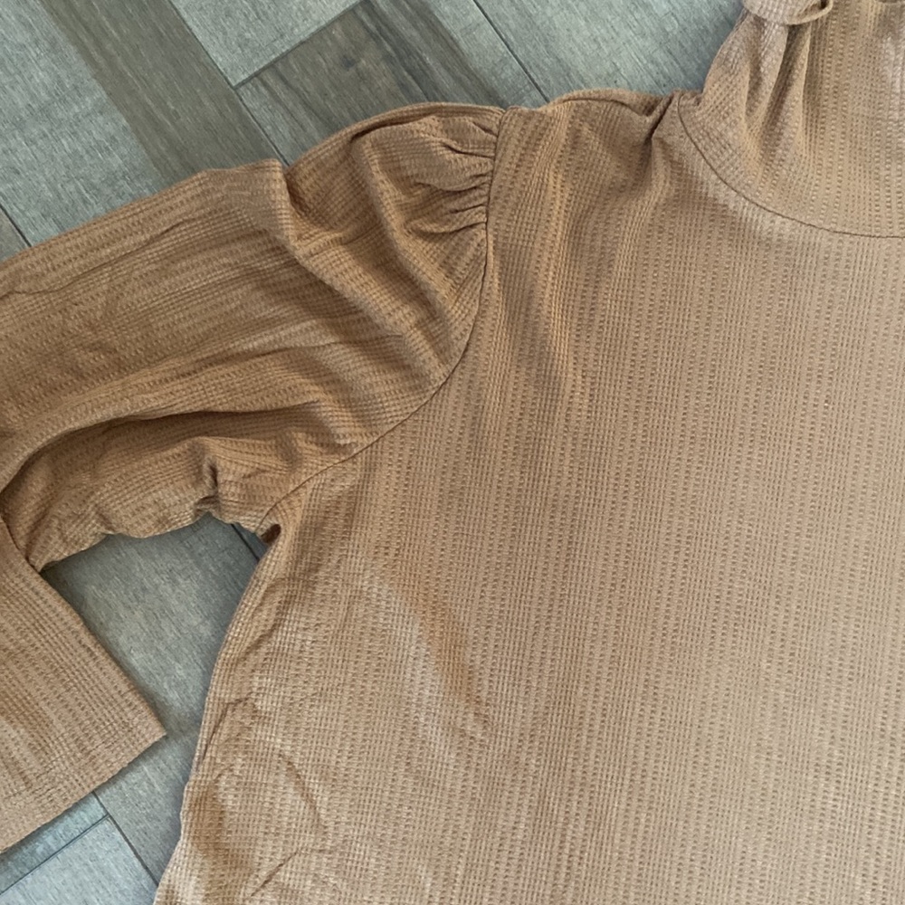 Basic Neutral Turtle Neck Top, Size 3x - image 3